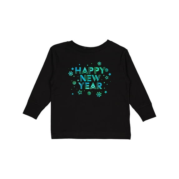 Inktastic Happy New Year Boys or Girls Long Sleeve Toddler T-Shirt
