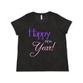 thumbnail image 1 of Inktastic Happy New Year Colorful Women's Plus Size T-Shirt, 1 of 5