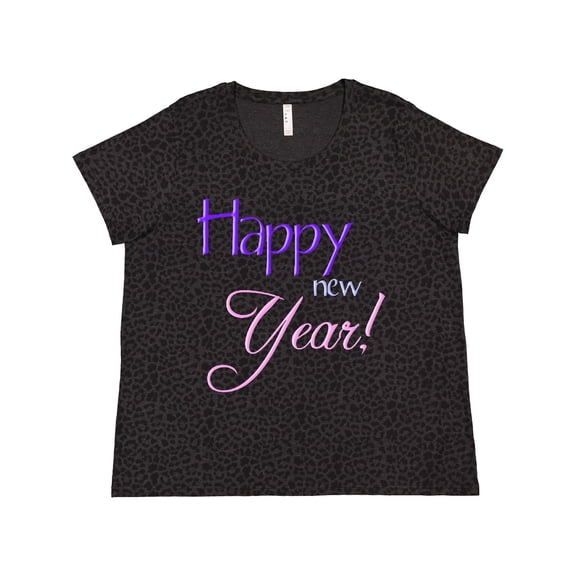 Inktastic Happy New Year Colorful Women's Plus Size T-Shirt