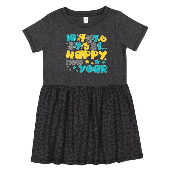 Inktastic Happy New Year Countdown Girls Toddler Dress