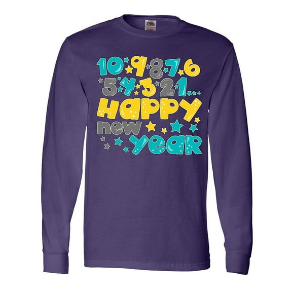 Inktastic Happy New Year Countdown Long Sleeve T-Shirt