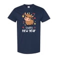 thumbnail image 1 of Inktastic Happy New Year Cute Ox T-Shirt, 1 of 5