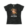 thumbnail image 1 of Inktastic Happy New Year Cute Ox Women's T-Shirt, 1 of 5