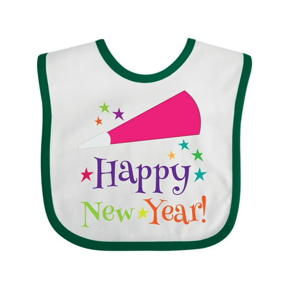Inktastic Happy New Year Party Boys or Girls Baby Bib