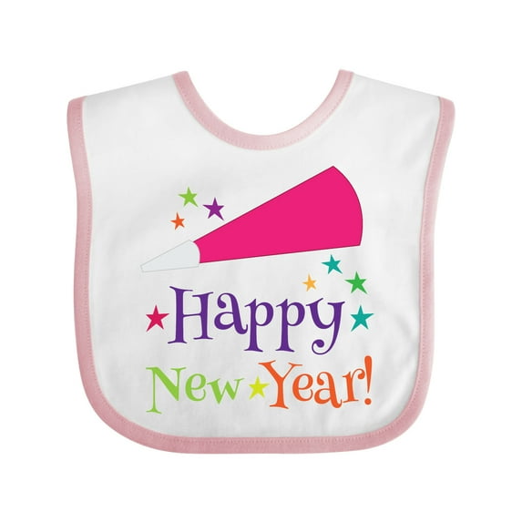 Inktastic Happy New Year Party Boys or Girls Baby Bib