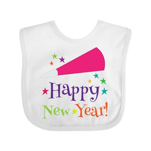 Inktastic Happy New Year Party Boys or Girls Baby Bib