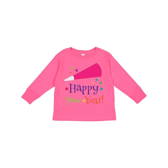 Inktastic Happy New Year Party Boys or Girls Long Sleeve Toddler T-Shirt