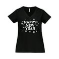 thumbnail image 1 of Inktastic Happy New Year Women's Plus Size V-Neck T-Shirt, 1 of 5