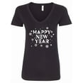 thumbnail image 1 of Inktastic Happy New Year Women's V-Neck T-Shirt, 1 of 5