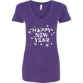thumbnail image 1 of Inktastic Happy New Year Women's V-Neck T-Shirt, 1 of 5