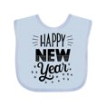 thumbnail image 1 of Inktastic Happy New Year in Hand Lettering Boys or Girls Baby Bib, 1 of 4