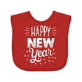 thumbnail image 1 of Inktastic Happy New Year in Hand Lettering Boys or Girls Baby Bib, 1 of 4