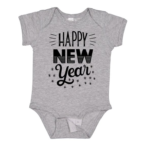 Inktastic Happy New Year in Hand Lettering Boys or Girls Baby Bodysuit