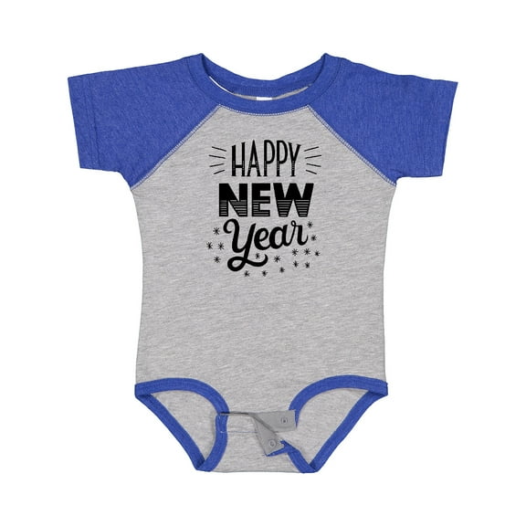 Inktastic Happy New Year in Hand Lettering Boys or Girls Baby Bodysuit