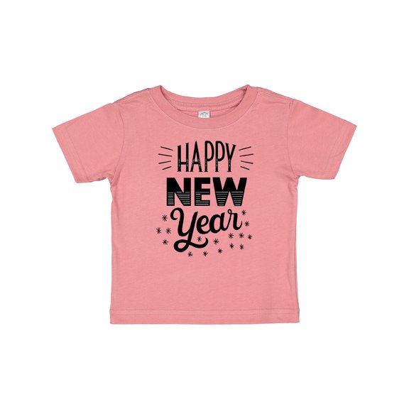 Inktastic Happy New Year in Hand Lettering Boys or Girls Baby T-Shirt
