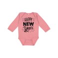 thumbnail image 1 of Inktastic Happy New Year in Hand Lettering Boys or Girls Long Sleeve Baby Bodysuit, 1 of 5