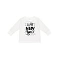 thumbnail image 1 of Inktastic Happy New Year in Hand Lettering Boys or Girls Long Sleeve Toddler T-Shirt, 1 of 5