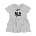 thumbnail image 1 of Inktastic Happy New Year in Hand Lettering Girls Baby Dress, 1 of 5