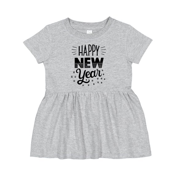 Inktastic Happy New Year in Hand Lettering Girls Baby Dress