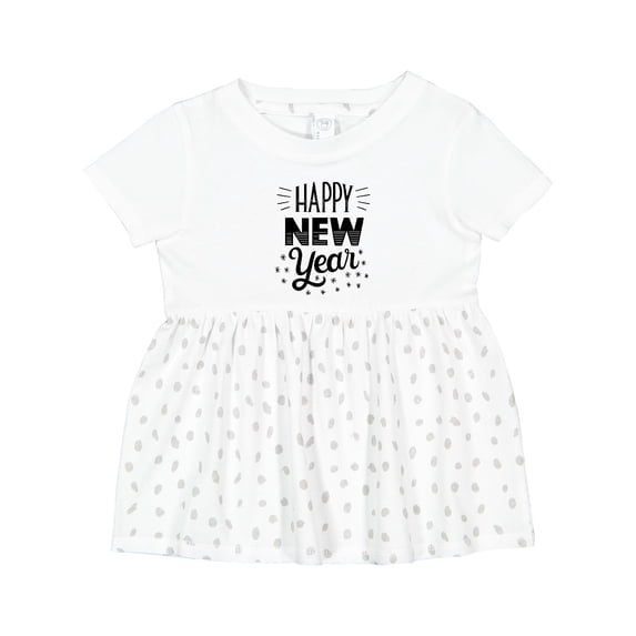 Inktastic Happy New Year in Hand Lettering Girls Baby Dress