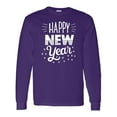 thumbnail image 1 of Inktastic Happy New Year in Hand Lettering Long Sleeve T-Shirt, 1 of 5