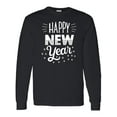 thumbnail image 1 of Inktastic Happy New Year in Hand Lettering Long Sleeve T-Shirt, 1 of 5