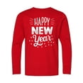 thumbnail image 1 of Inktastic Happy New Year in Hand Lettering Long Sleeve Youth T-Shirt, 1 of 5