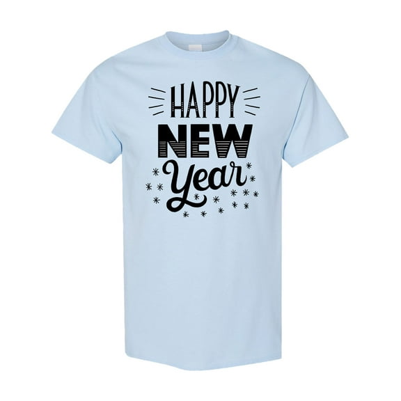 Inktastic Happy New Year in Hand Lettering T-Shirt