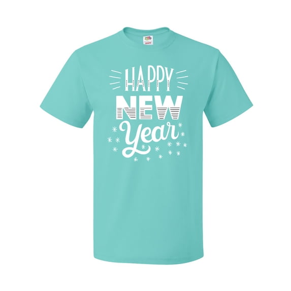 Inktastic Happy New Year in Hand Lettering T-Shirt