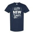 thumbnail image 1 of Inktastic Happy New Year in Hand Lettering T-Shirt, 1 of 5