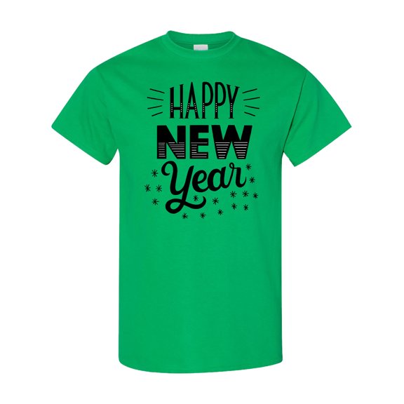 Inktastic Happy New Year in Hand Lettering T-Shirt