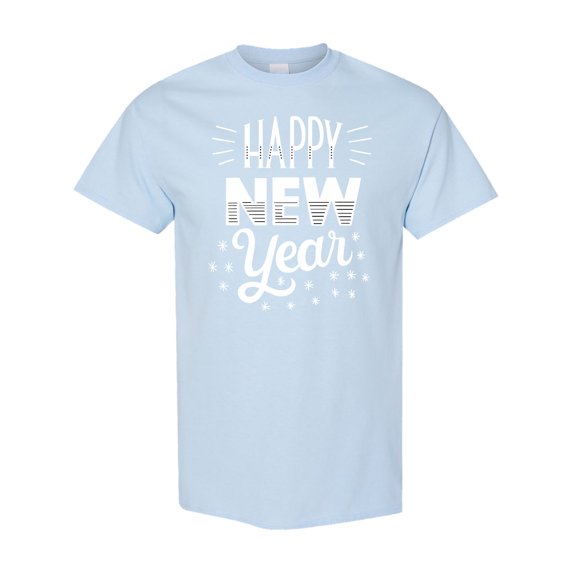 Inktastic Happy New Year in Hand Lettering T-Shirt