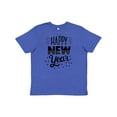thumbnail image 1 of Inktastic Happy New Year in Hand Lettering Youth T-Shirt, 1 of 5