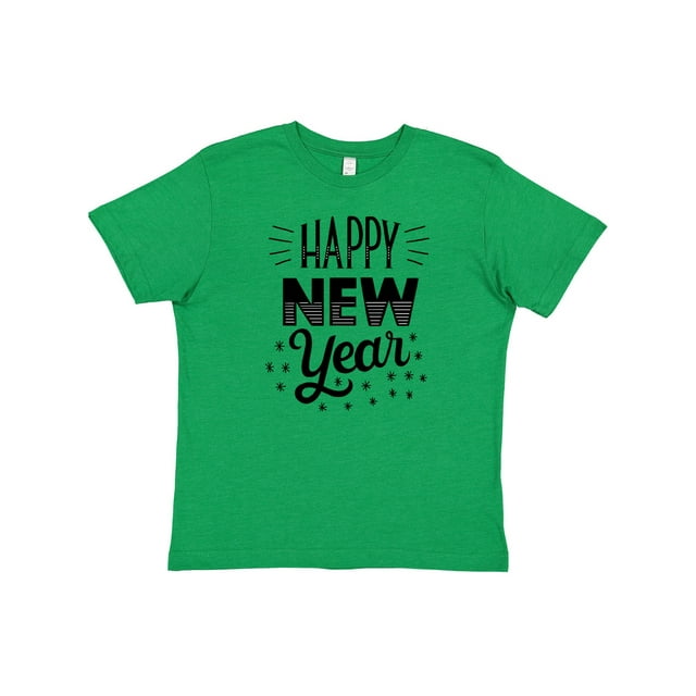 Inktastic Happy New Year in Hand Lettering Youth T-Shirt