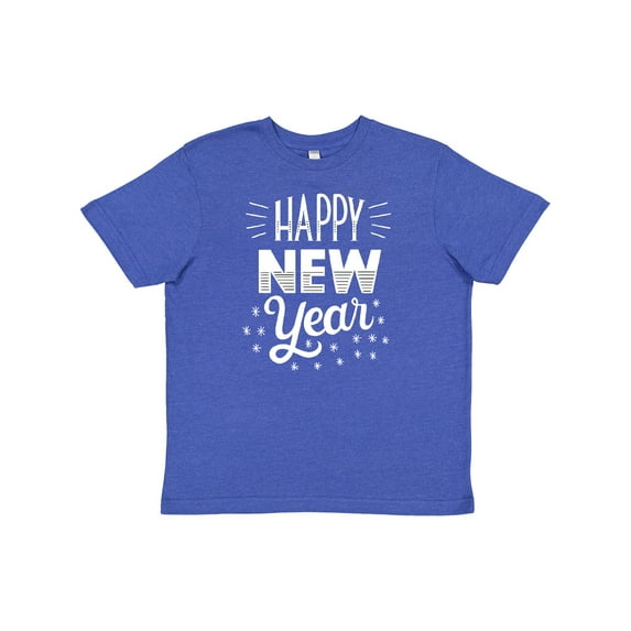 Inktastic Happy New Year in Hand Lettering Youth T-Shirt