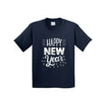 thumbnail image 1 of Inktastic Happy New Year in Hand Lettering Youth T-Shirt, 1 of 5