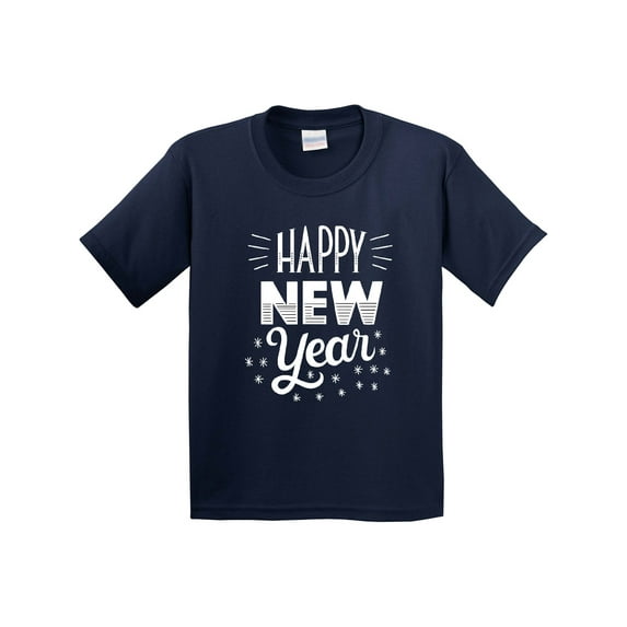 Inktastic Happy New Year in Hand Lettering Youth T-Shirt