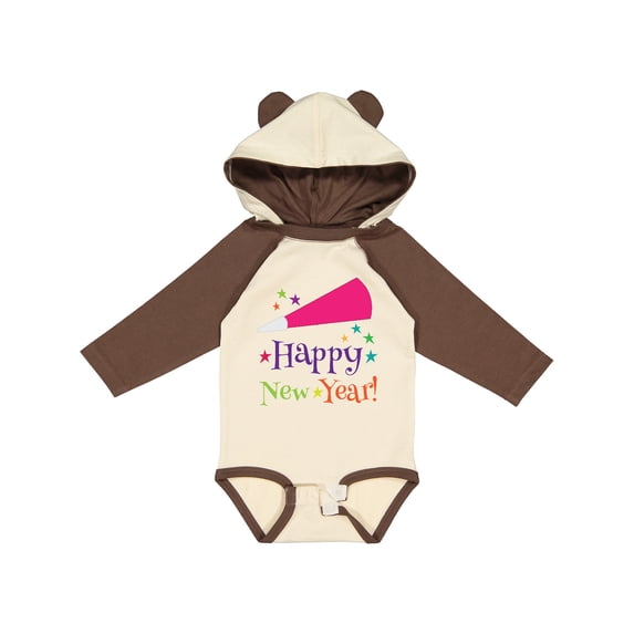 Inktastic Happy New Year party Boys or Girls Long Sleeve Baby Bodysuit