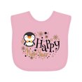thumbnail image 1 of Inktastic Happy New Year with Cute Penguin Boys or Girls Baby Bib, 1 of 4