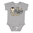 thumbnail image 1 of Inktastic Happy New Year with Cute Penguin Boys or Girls Baby Bodysuit, 1 of 5