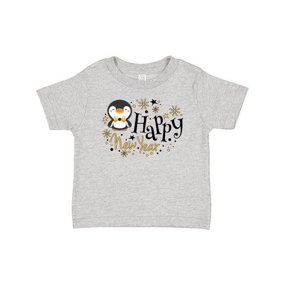 Inktastic Happy New Year with Cute Penguin Boys or Girls Baby T-Shirt