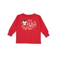 thumbnail image 1 of Inktastic Happy New Year with Cute Penguin Boys or Girls Long Sleeve Toddler T-Shirt, 1 of 5