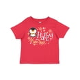 thumbnail image 1 of Inktastic Happy New Year with Cute Penguin Boys or Girls Toddler T-Shirt, 1 of 5