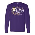 thumbnail image 1 of Inktastic Happy New Year with Cute Penguin Long Sleeve T-Shirt, 1 of 5