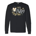 thumbnail image 1 of Inktastic Happy New Year with Cute Penguin Long Sleeve T-Shirt, 1 of 5