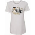 thumbnail image 1 of Inktastic Happy New Year with Cute Penguin Women's T-Shirt, 1 of 5