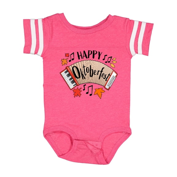 Inktastic Happy Oktoberfest- Accordian Boys or Girls Baby Bodysuit