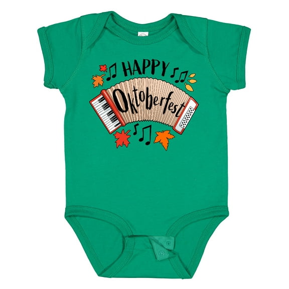 Inktastic Happy Oktoberfest- Accordian Boys or Girls Baby Bodysuit