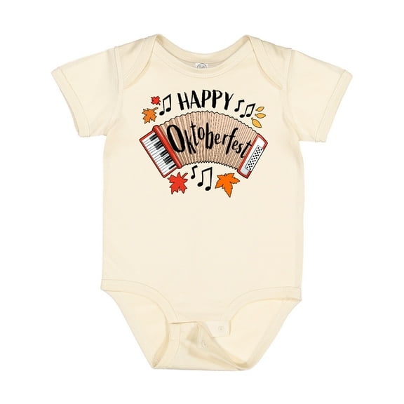 Inktastic Happy Oktoberfest- Accordian Boys or Girls Baby Bodysuit