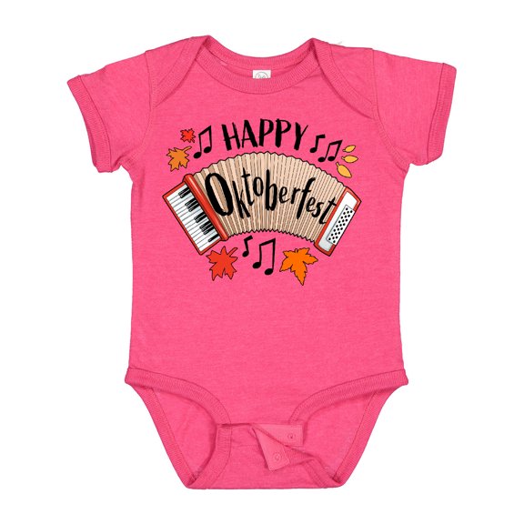 Inktastic Happy Oktoberfest- Accordian Boys or Girls Baby Bodysuit